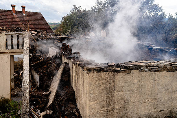 Professional Fire Damage Removal technician working in Crofton, MD